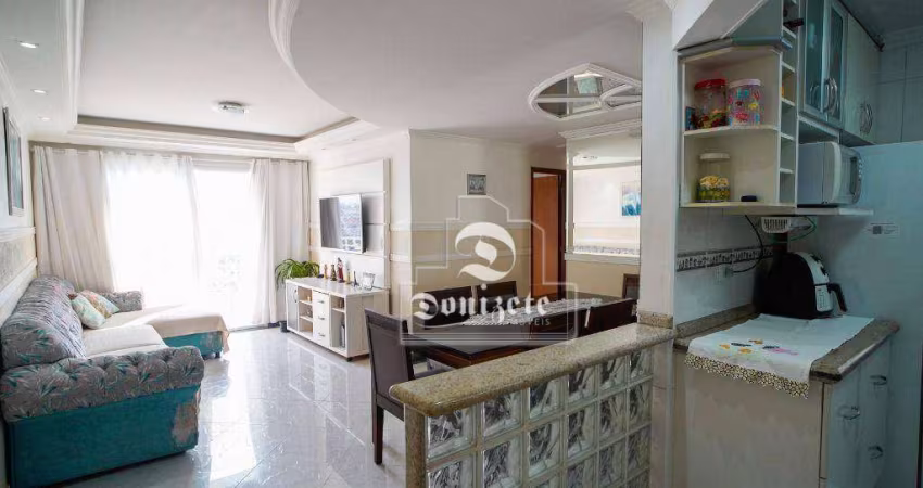 Apartamento andar alto 84m2a/u 3 dormitórios à venda, 84 m² por R$ 639.999 - Vila Pires - Santo André/SP.