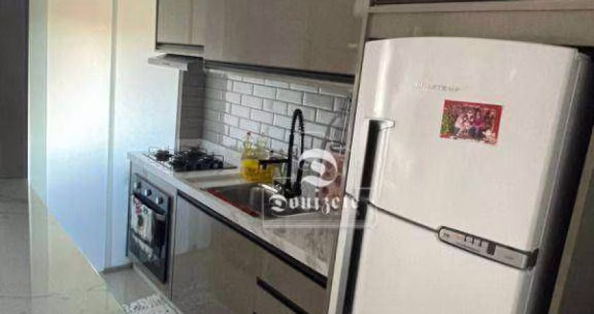 Apartamento com 2 dormitórios para alugar, 49 m² por R$ 2.571,00/mês - Vila Assunção - Santo André/SP