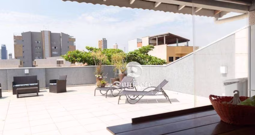 Cobertura com 3 dormitórios, 335 m² - venda por R$ 1.448.997,00 ou aluguel por R$ 8.275,00/mês - Campestre - Santo André/SP