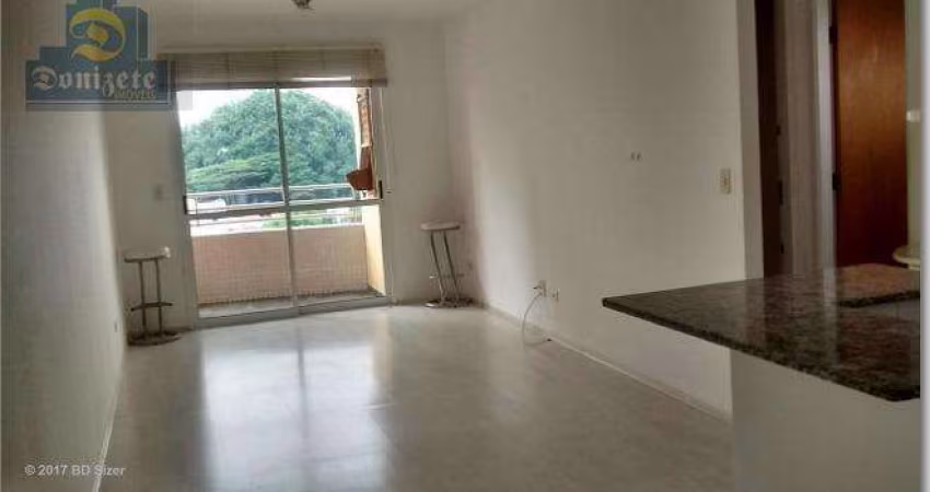 Apartamento com 1 dormitório para alugar, 56 m² por R$ 2.712,33/mês - Jardim - Santo André/SP