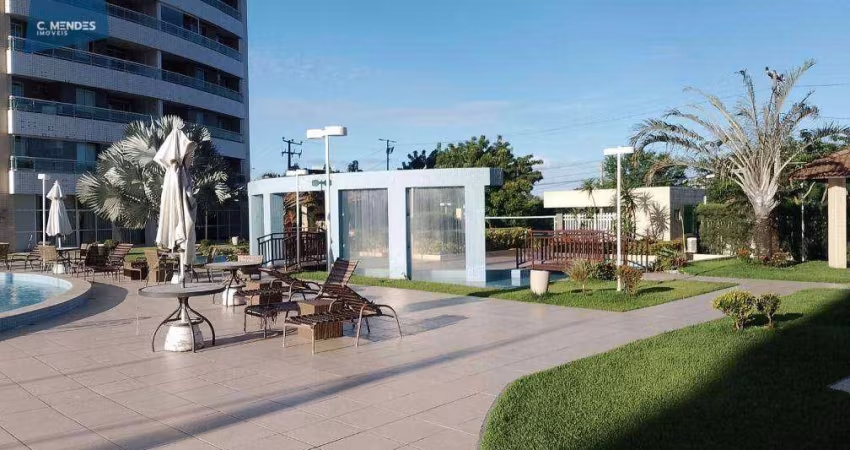 Apartamento com 3 dormitórios para alugar, 80 m² por R$ 4.259,10/mês - Edson Queiroz - Fortaleza/CE