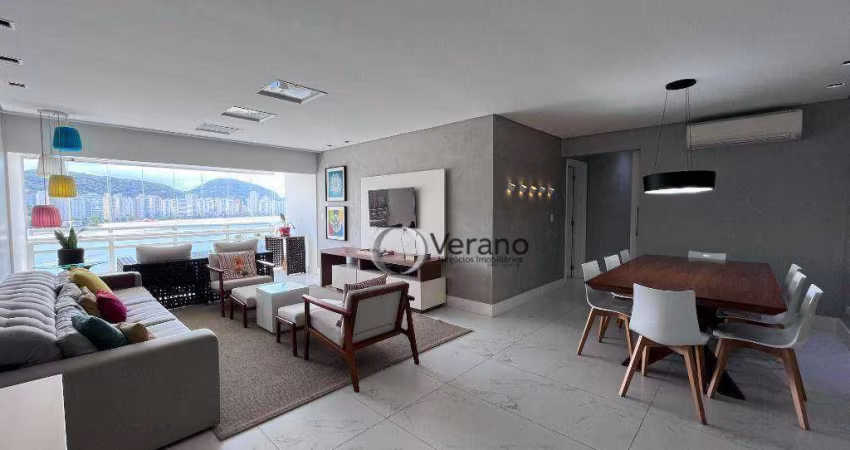 Sonho de verão, apartamento reformado à beira-mar, 3 dormitórios sendo 2 suítes à venda R$ 1.300.000 - Astúrias
