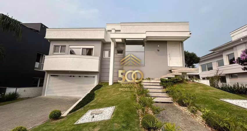 Casa na Pedra Branca, 4 dormitórios sendo 3 suítes, porteira fechada