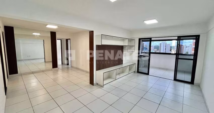 Apartamento no Maciel Flor - 136m² com 3 suítes e 3 vagas cobertas com projetados.