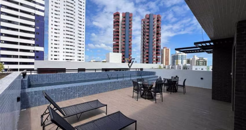 Excelente Apartamento com 2 Quartos sendo 1 Suíte, 1 Sala e 1 Varanda à venda, 60 m² por R$ 380.000 - Aeroclube - João Pessoa/PB