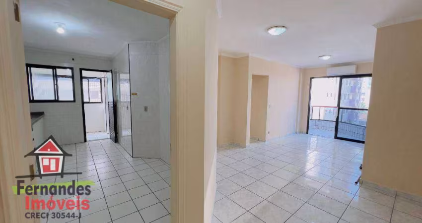 Apartamento com 2 dormitórios para alugar definitivo pacote, 90 m² por R$ 2.900 mês  Guilhermina  Praia Grande SP