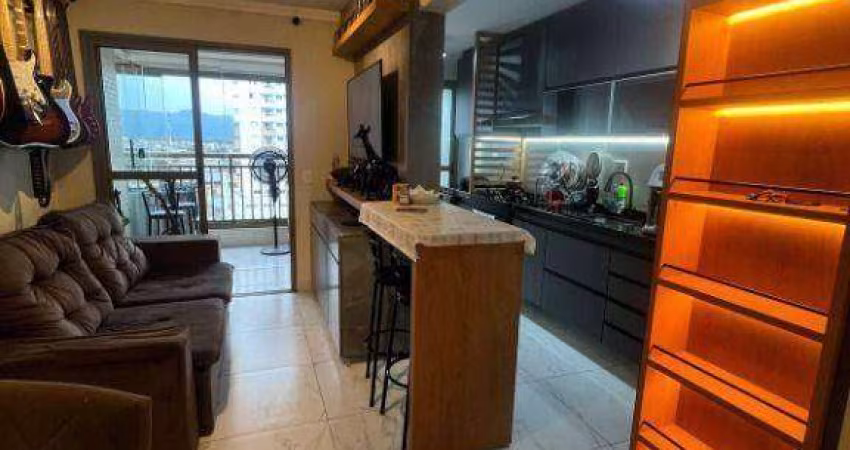 Apartamento com 2 dormitórios para alugar, 67 m² por R$ 3.300/mês - Aviação - Praia Grande/SP