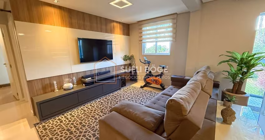 APARTAMENTO MOBILIADO DE 95 M² E 2 VAGAS NA DIVISA DO ANITA COM O FLORESTA
