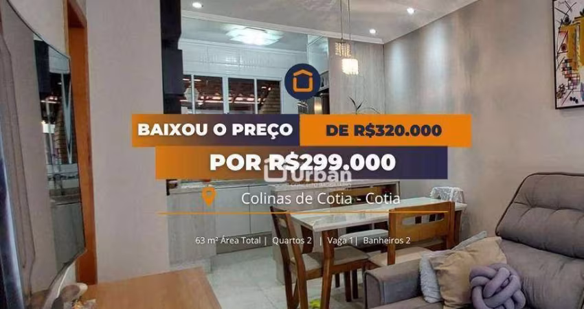 Casa de Condomínio para venda em Colinas De Cotia de 63.00m² com 2 Quartos e 1 Garagem