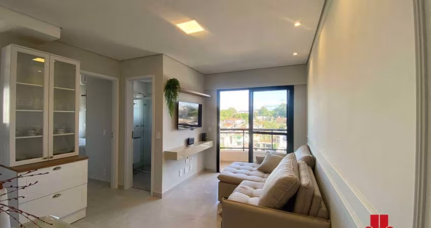 Apartamento à venda com 1 quarto, 1 banheiro, 1 vaga, mobiliado, Residencial Unique, Vila Oliveira, Mogi das Cruzes-SP