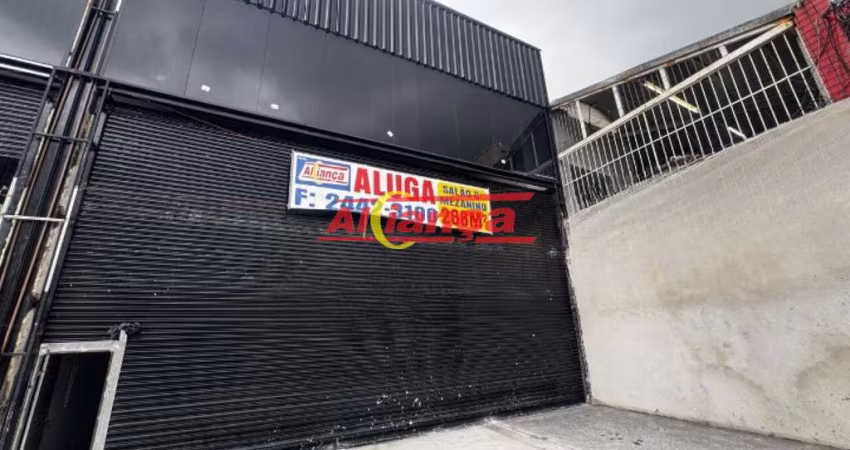 Salão + mezanino para alugar, 288m² de área total construída - centro - Guarulhos/SP