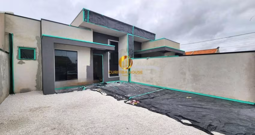 Casa com 3 quartos sendo 1 suite, com preparação aquecimento a gás no Eucaliptos Fazenda Rio Grande