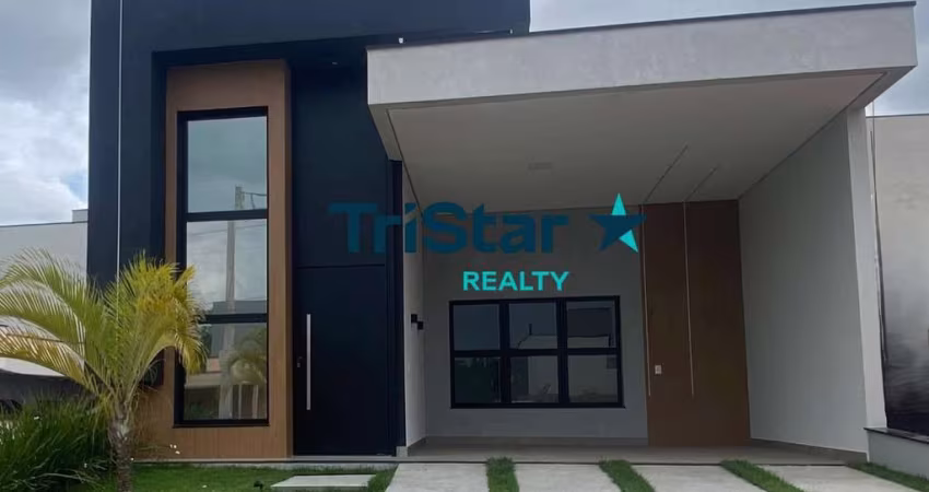 TRISTAR REALTY CA00413 - CASA NOVA TERREA PARA VENDA E LOCAÇAO COM 03 SUITES EM CONDOMINIO FECHADO COM LAZER COMPLETO - AT. 218m² - AC. 142m² - PARK G