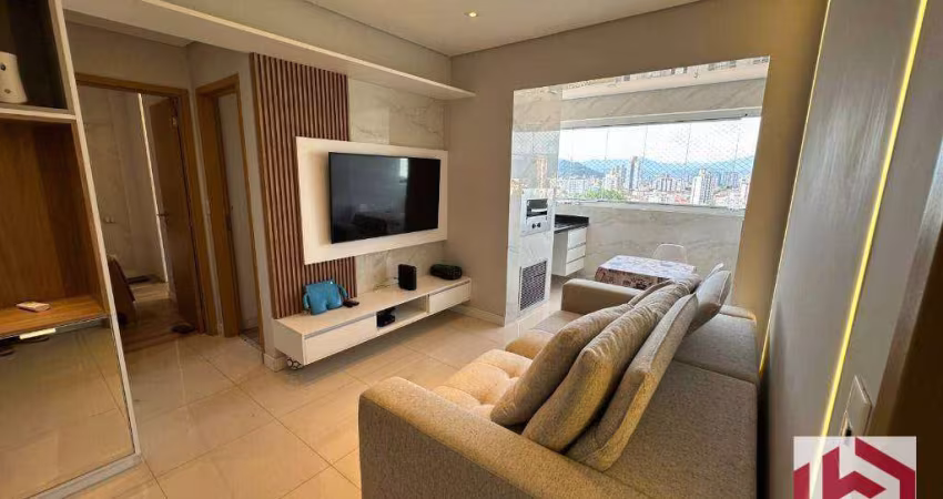 Apartamento com 2 dormitórios à venda, 67 m² por R$ 957.000,00 - Boqueirão - Santos/SP