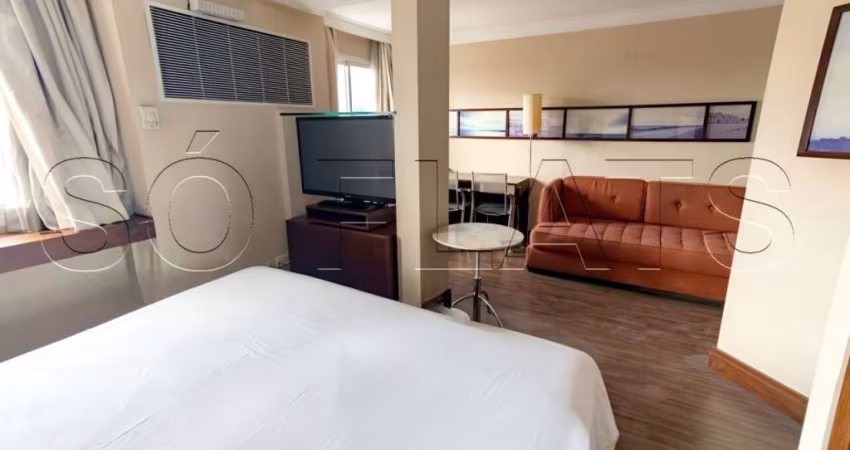 Flat Transamérica International Plaza disponível para venda com 54m² e 02 vagas de garagem