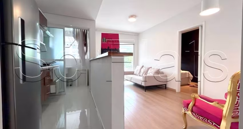 Apto no Ciragan disponível para locação com 55m². 1 dormitório e 1 vaga próximo da Avenida Paulista.