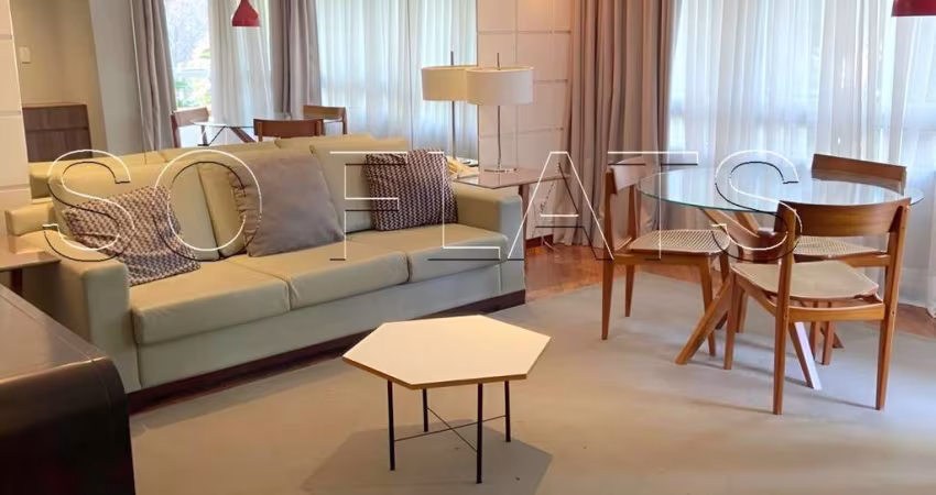 George V Maria Lisboa, apto de alto padrão disponível para locação contendo 66m², 1 dorm e 1 vaga.