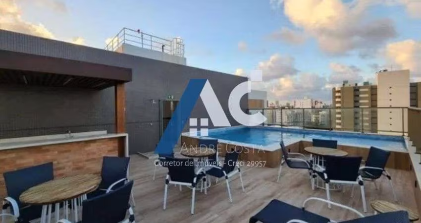 Aluguel Studio vista mar mobiliado 23m² Smart Costa Azul - DIÁRIAS/ MENSALou ANUAL