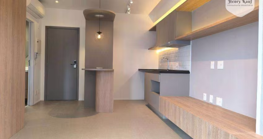 Apartamento com 1 dormitório para alugar, 41 m² por R$ 5.673/mês - Klabin - São Paulo/SP