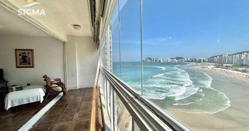 FRENTE MAR - Apartamento à venda na Praia das Pitangueiras - Guarujá/SP.