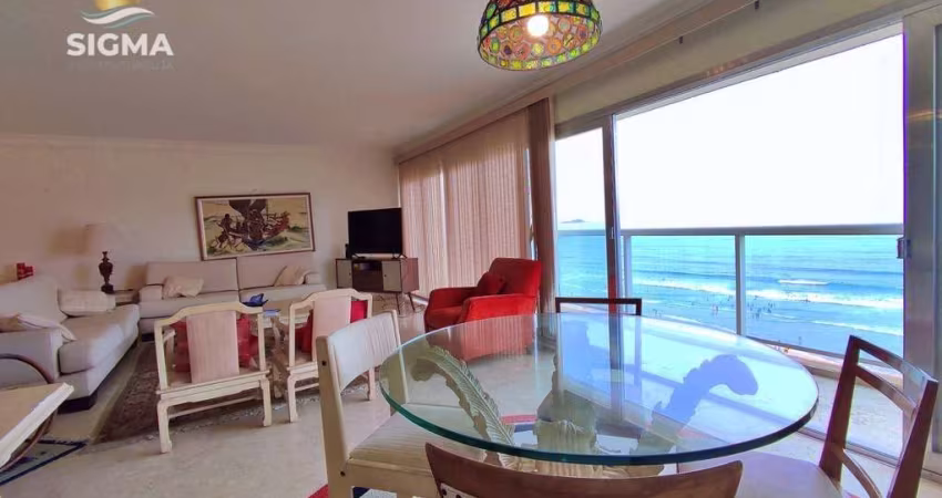 Apartamento a venda na praia, 4 dormitórios, Frente total para o mar, 2 vagas de garagem, 260 M² de área útil