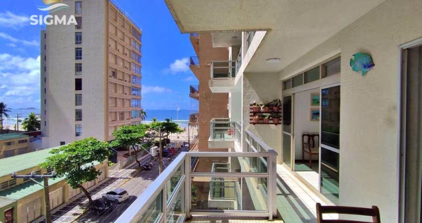 Apartamento com 3 dormitórios sendo 1 suíte  à venda, 134 m² por R$ 800.000 - Pitangueiras - Guarujá/SP