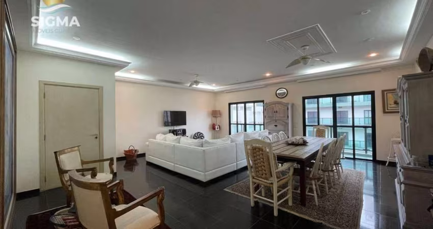 Apartamento à venda com 3 suítes em prédio com lazer completo e 2 vagas - Praia das Pitangueiras, Guarujá.