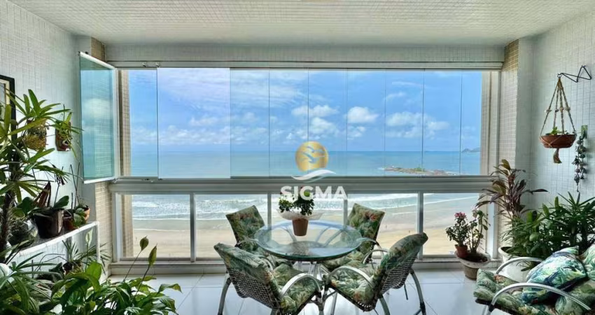 FRENTE MAR - Apartamento com 3 Suítes à venda na Praia das Pitangueiras - Guarujá/SP.