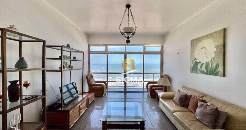FRENTE MAR - Apartamento com 3 suítes  à venda, 160 m² por R$ 1.500.000 - Pitangueiras - Guarujá/SP.