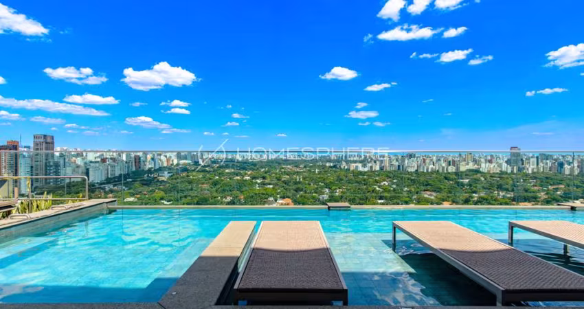 Apartamento reformado e moderno com vista para o jardim Europa, em condomínio novo com lazer completo. São 173 m², 3 quartos sendo 3 suítes à venda no bairro Pinheiros.