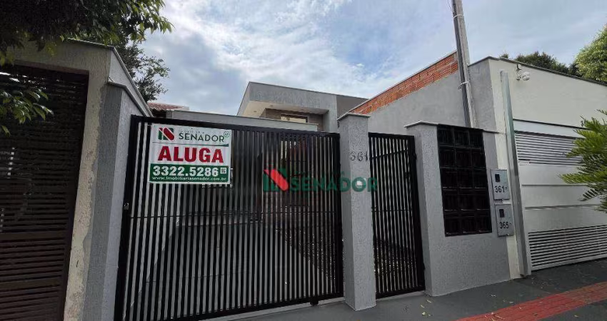 Linda Casa com 3 dormitórios para alugar, 96 m² por R$ 2.100/mês - Sabará I - Londrina/PR