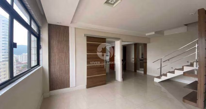 Cobertura à venda, 2 quartos, 1 suíte, 2 vagas, Pompéia - Santos/SP