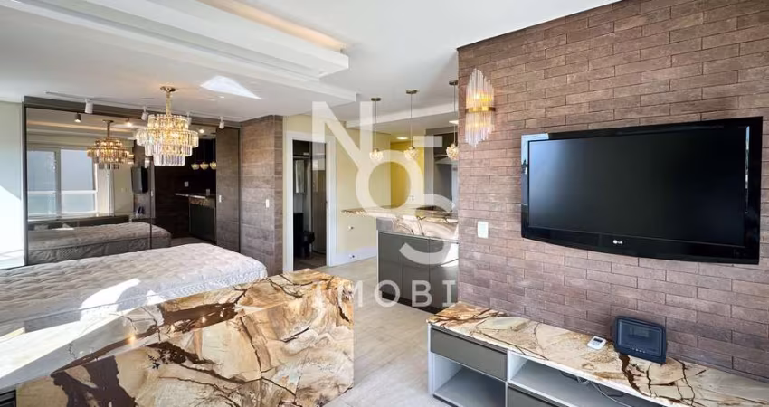 Loft Semimobiliado com churrasqueira- localizado no Bairro Expoisção