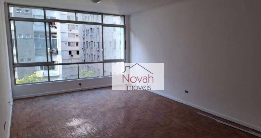 Apartamento com 3 dormitórios para alugar, 150 m² por R$ 6.000,00/mês - Boqueirão - Santos/SP