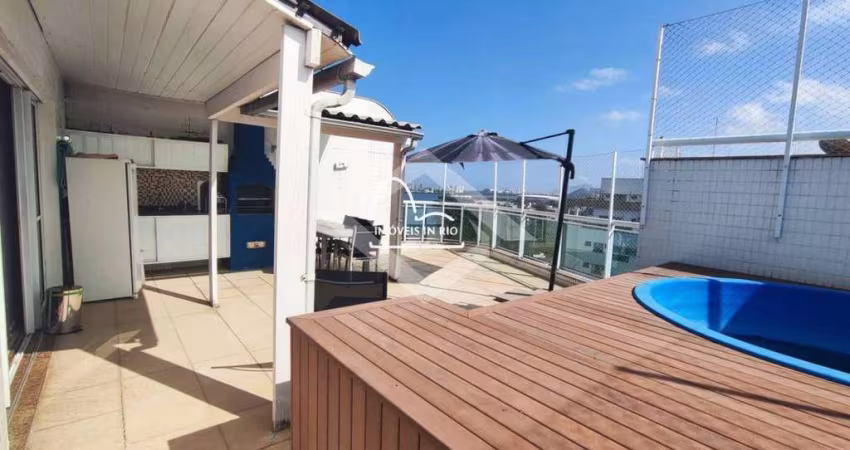 Maravilhosa Cobertura de 3 quartos no Rio 2 vista lagoa
