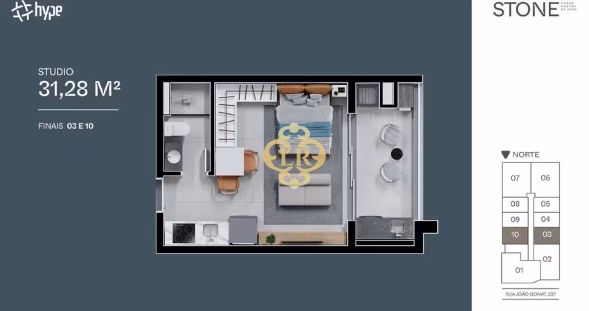 Stone Urban Habitat - Apartamento à venda no bairro Novo Mundo - Curitiba/PR