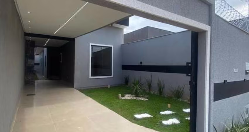 Casa nova com 3 quartos e suíte no Residencial Ravena – Senador Canedo