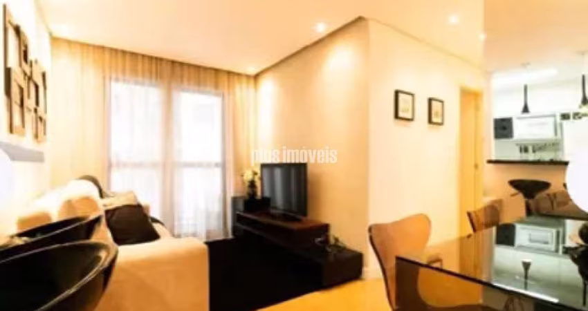 Apartamento dormitórios, uma vaga semi mobiliado