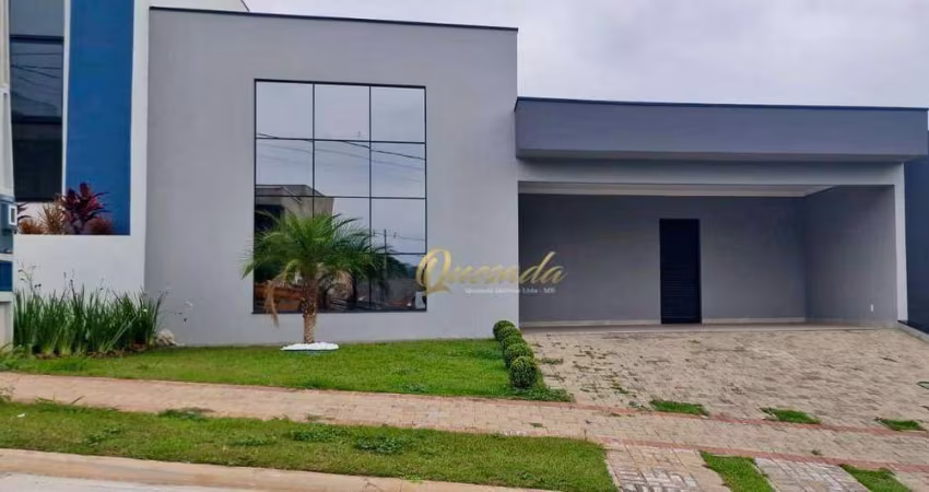 Casa térrea nova, à venda, 3 suítes, planejados, Condomínio Laguna, Indaiatuba.