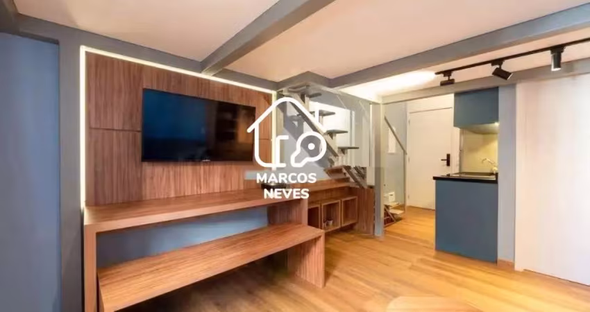 Apartamento Studio com Mezanino na Vila Madalena - 35m² Mobiliado e Pronto para Morar