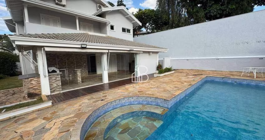 Casa com 4 dormitórios para alugar, 329 m² por R$ 14.500/mês - Alphaville - Campinas/SP