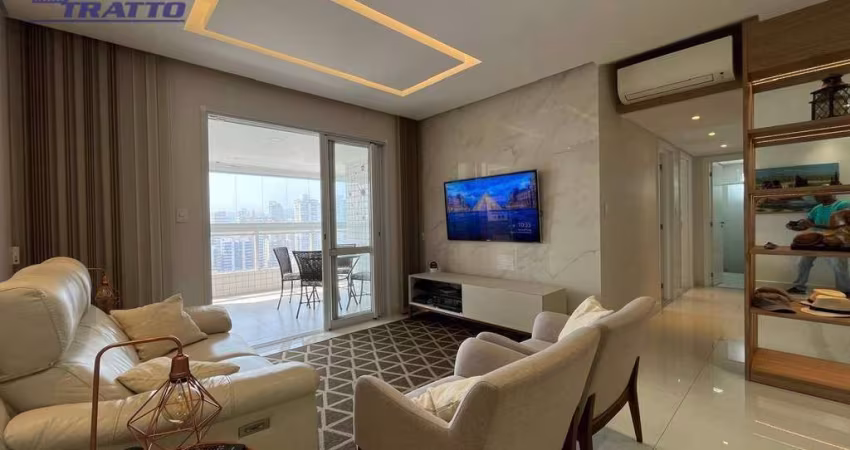 Apartamento com 3 dormitórios Porteira Fechada à venda, 134 m² por R$ 1.450.000 - Canto do Forte - Praia Grande/SP