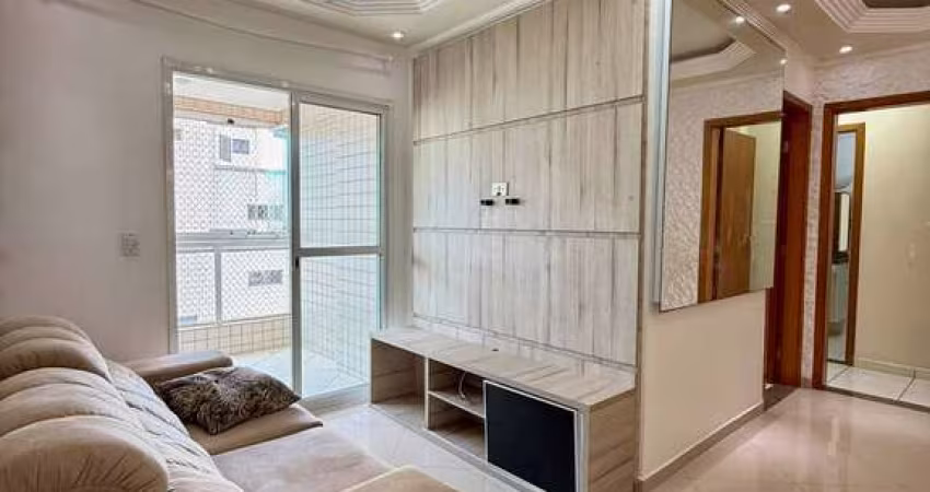 Apartamento mobiliado de 2 quartos, móveis planejados, na Tupi Praia Grande