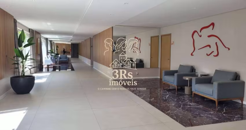 Apartamento novo no Gonzaga com 2 suítes em andar alto e com vaga demarcada