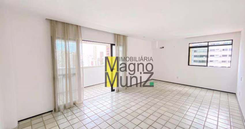 Edifício Jardim Ondina - Apartamento a 700m da BEIRA MAR para alugar, 150 m² por R$ 3.300/mês - Meireles - Fortaleza/CE