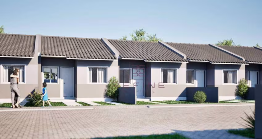 Casa com Subsidio de R$20.000,00 -  2 dormitórios à venda, 43 m² por R$ 204.900 - São Luiz - Gravataí/RS
