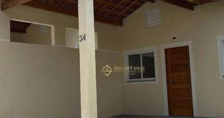 Casa nova , com 2 dormitórios à venda, 63 m² por R$ 312.000 - Jardim Nova Esperança - Jacareí/SP