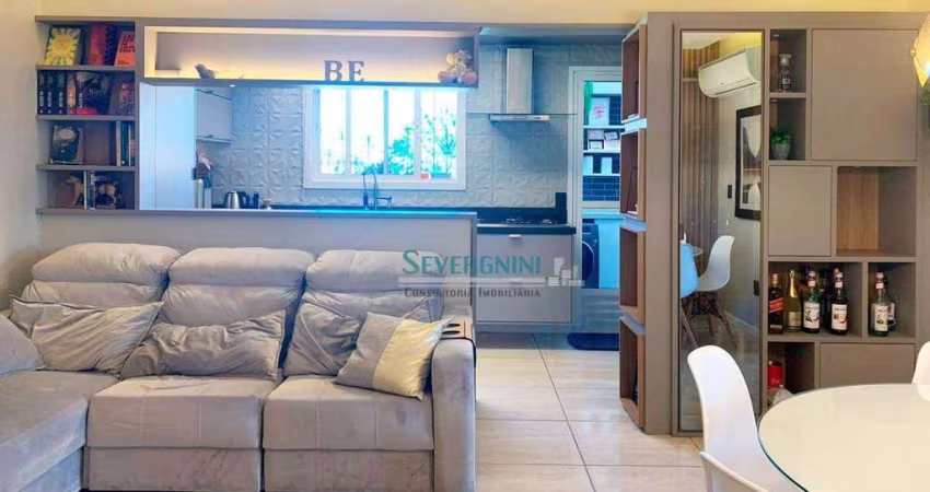 Apartamento Mobiliado à Venda no Bairro Jardim América em Cachoeirinha – 2 Dormitórios, Varanda, Churrasqueira e Vaga Coberta