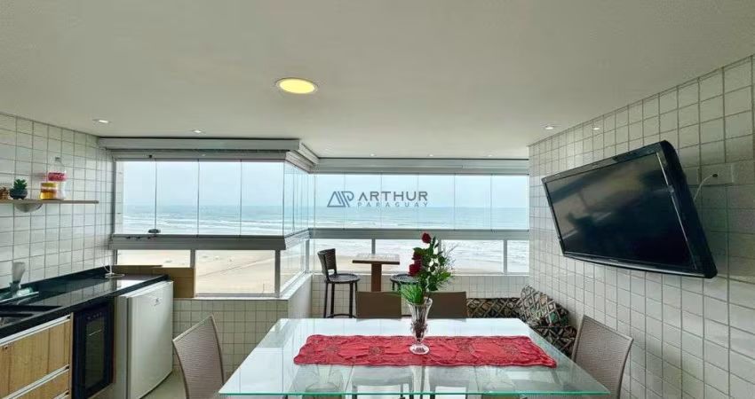 Apartamento à venda em Praia Grande bairro Maracanã frente mar com 2 dormitórios