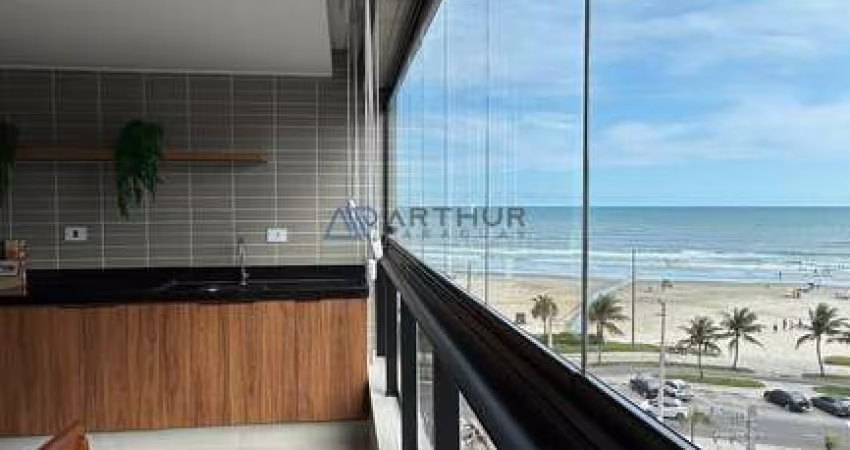 Apartamento mobiliado vista mar de 73M² com 2 suítes 2 vagas de garagem cobertas